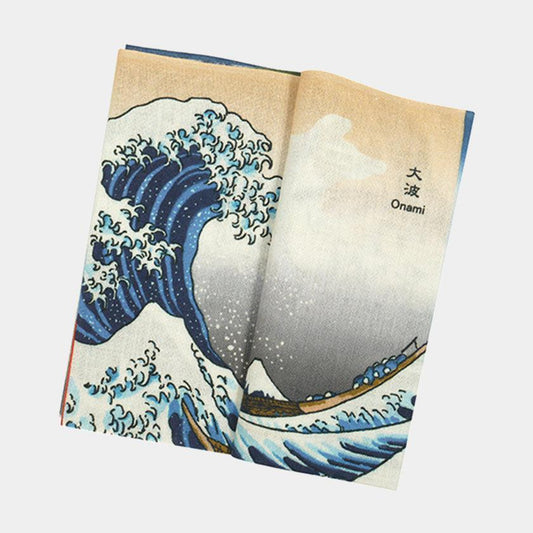 濱文様 橫濱染制 北斎與広重圖案 和風手巾