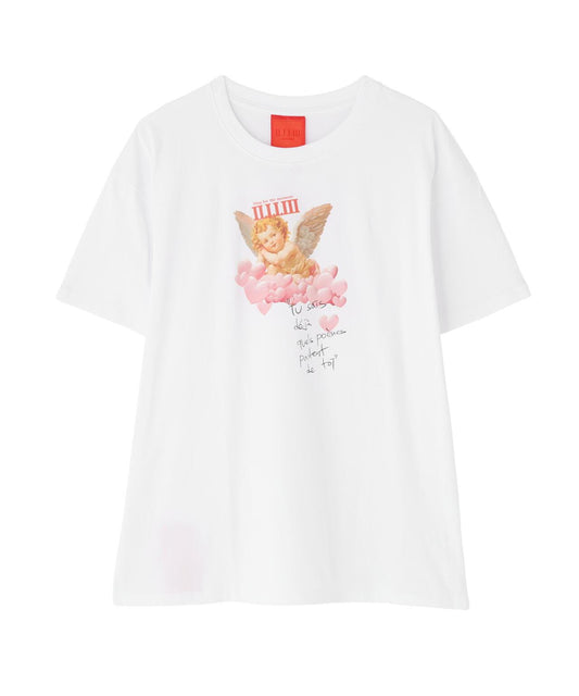 Loose fit Tshirts Heart cloud T恤