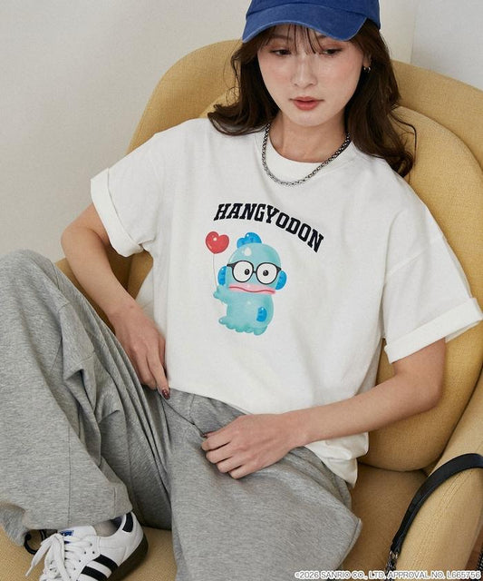 SANRIO CHARACTERS(三麗歐) 眼鏡學院風印花T恤