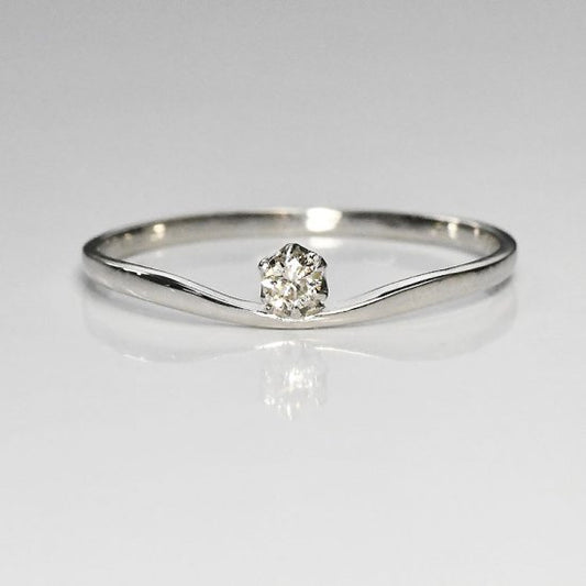 侍ダイヤモンド 天然ダイヤモンド リング 「セレスト」 0.05ct H&C G~Iカラー VS~SIクラス 婚約指輪 (SD-R-0018)