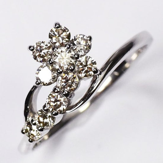 白金鑽石0.5ct 甜蜜十指環 SI級別