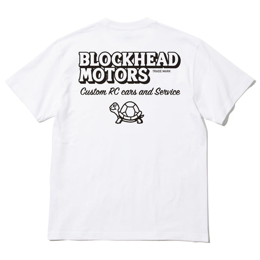 標準款 白色 BLOCKHEAD MOTORS T恤