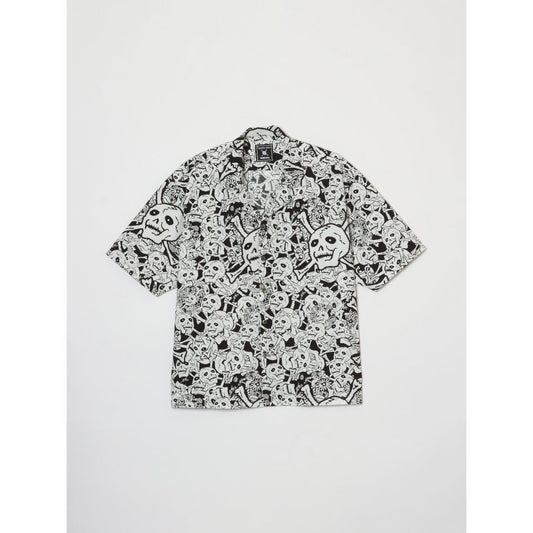 BUENAVISTA 【ブエナビスタ】 雑踏髑髏 S/S shirts BLACK (BV-SH2540210) (BV-SH2540210)