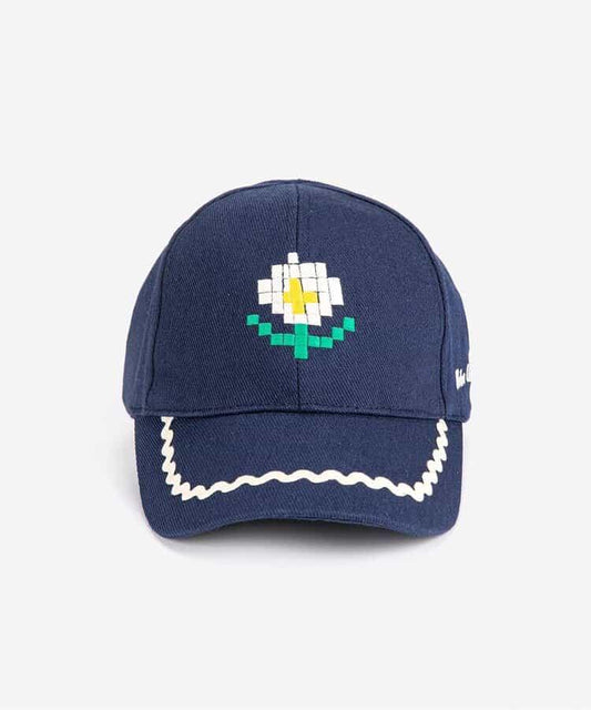 Pixel Daisy 圖案 斜紋面料 棒球帽(兒童款)