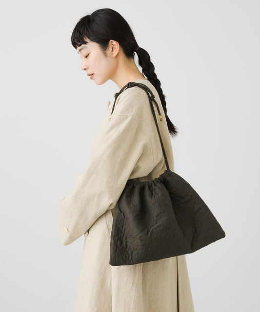 Pattern Quilted Kinchaku Bag