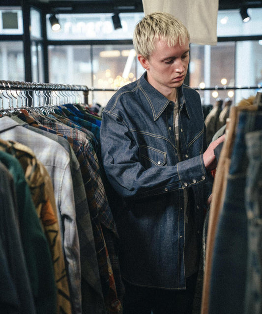 SAINT MICHAEL/セントマイケル BBJ_DENIM SHIRT 牛仔襯衫