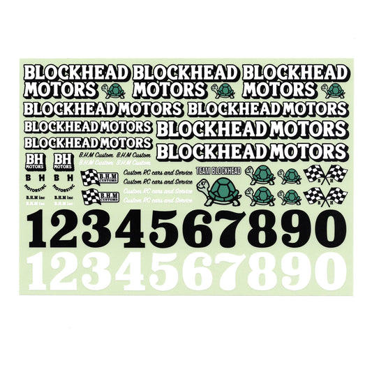 BLOCKHEAD MOTORS 原創貼花貼紙套裝 Ver.4
