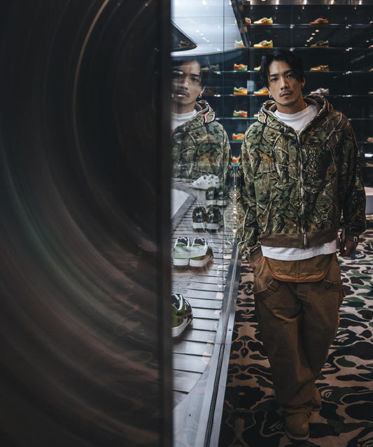 SAINT MICHAEL セントマイケル BAPE ZIP HOODIE SAHARK CAMO 拉鍊連帽衛衣
