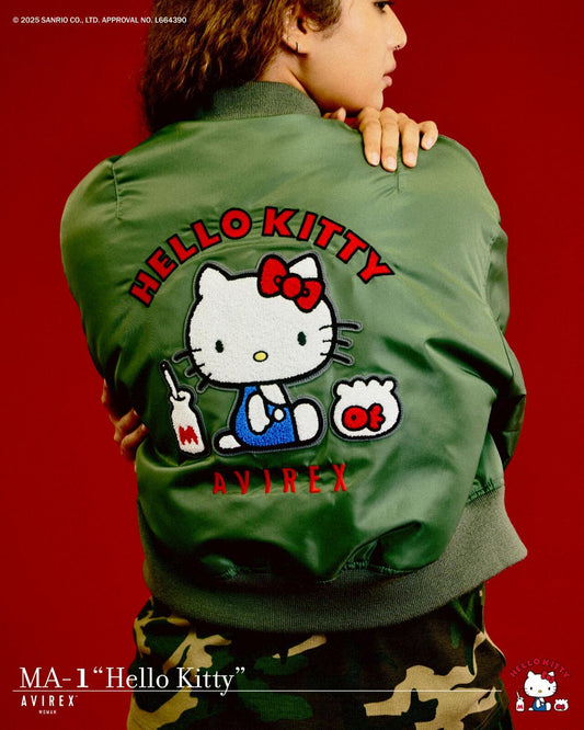 HELLO KITTY(凱蒂貓) × AVIREX MA-1外套