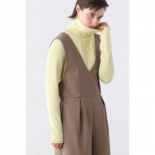 KELEN (ケレン) | TURTLE NECK RIB TOPS "MARAN" (light yellow) | トップス お灑落 シンプル (lkl24fbl2166)