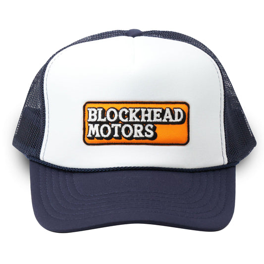 BLOCKHEAD MOTORS 網眼雙色刺繡Logo棒球帽