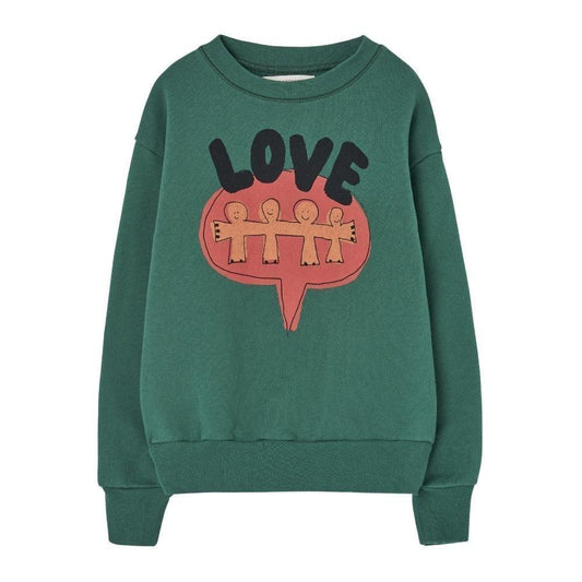 【50%off】The Animals Observatory/Love Green Bear Sweatshirt (TAO-25AW-F25031_146_DV-488210361)