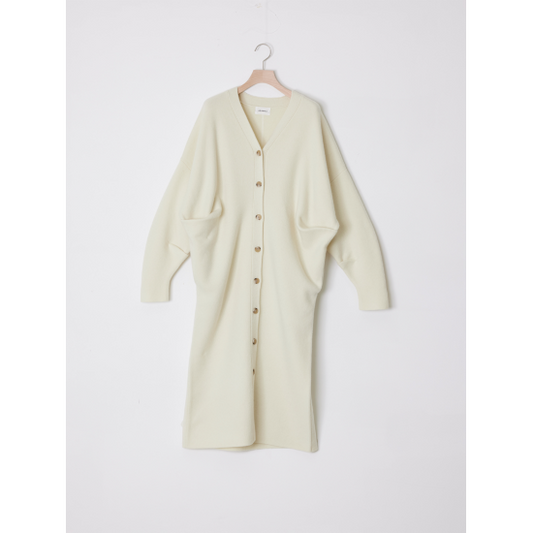 ADAWAS【アダワス】 CASHMERE BLENDED LONG CARDIGAN MILK (ADWS-401-43) (ADWS-401-43)