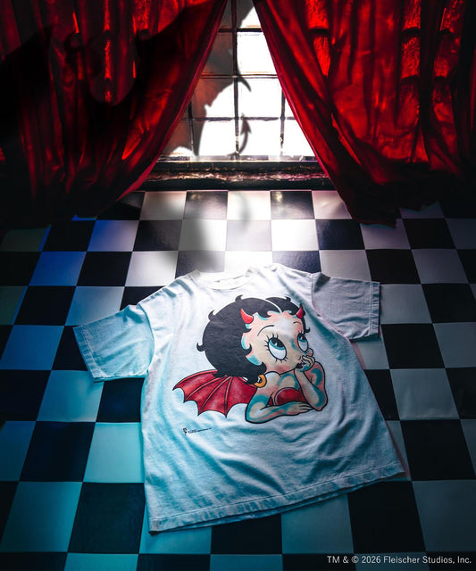 SAINT MICHAEL BTY_SS T-SHIRT DEVIL 白色短袖T恤