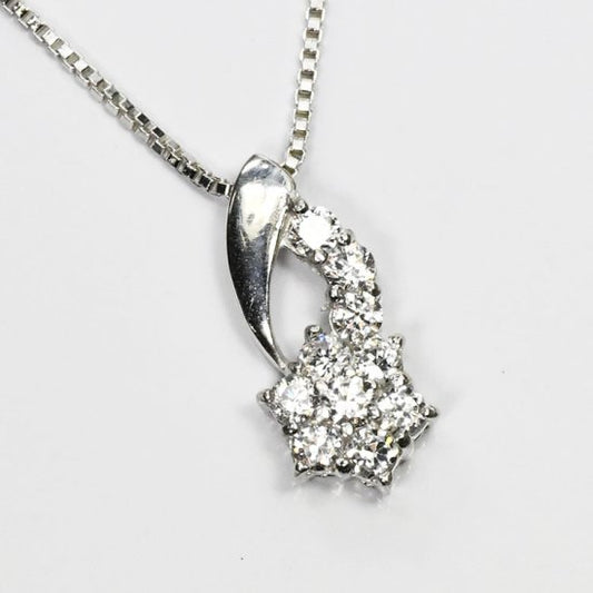 侍ダイヤモンド 天然ダイヤモンド スウィートテンネックレス 「スウィートフラワー1」 0.3ct H&C G~Iカラー VS~SIクラス (SD-N-0039)
