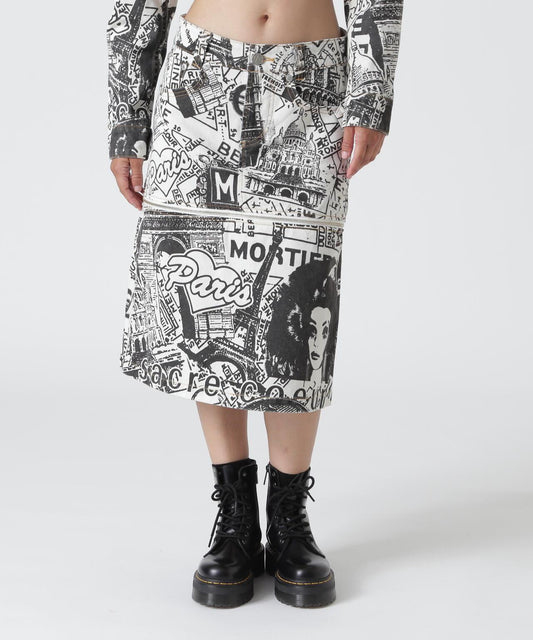 VAQUERA×MOUSSY VQ PARIS SYNDROME 半身裙