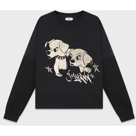 SMYRNA 【スミルナ】GOTH PUPPIES L/S T-SHIRT BLACK (Y0309SC) (Y0309SC)