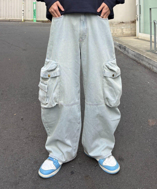 SOUNDS GOOOOD 立體口袋 彎刀版型 牛仔褲