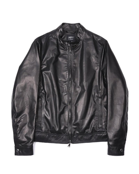【EMMETI】<br>レザーシングルライダースジャケット JURI SP LAMB SKIN (EM-JURI SP LAMB SKIN)