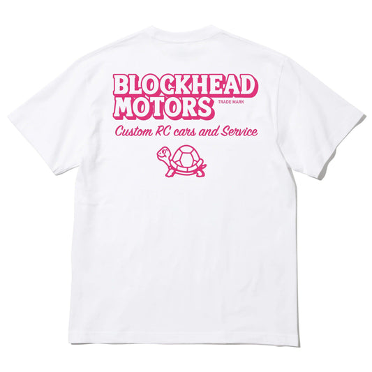 BLOCKHEAD MOTORS 標準款 粉色 T恤
