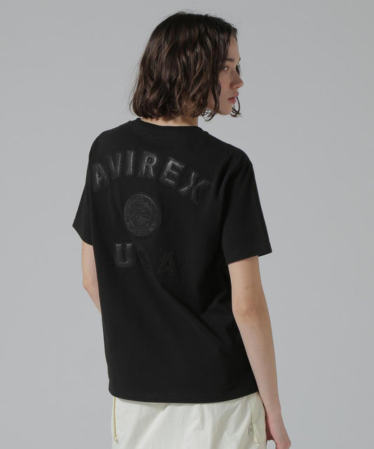 《50週年紀念》皮貼拼接校服T恤