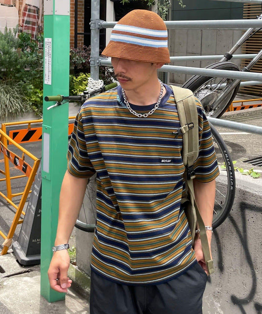 多色條紋T恤