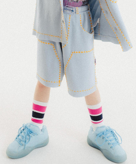 聯名 SUMMER PG1 W KNEE SHORT 休閒短褲