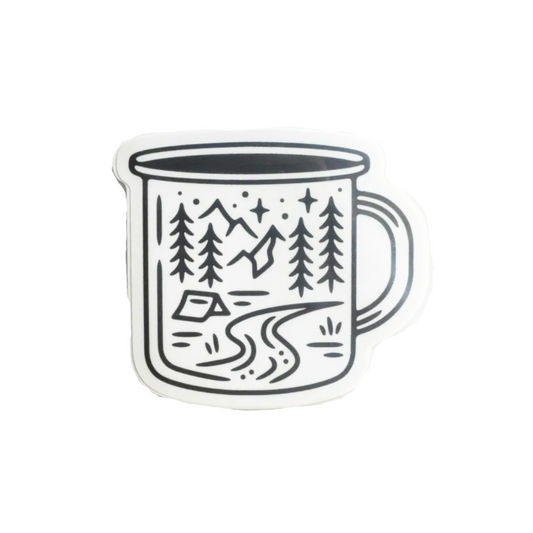 STICKERS NORTHWEST CAMPING MUG SCENE 露營馬克杯場景貼紙