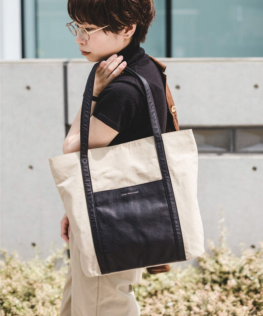 【A4尺寸收納可】EVER - TOTE BAG 尼龍 真皮 手提包