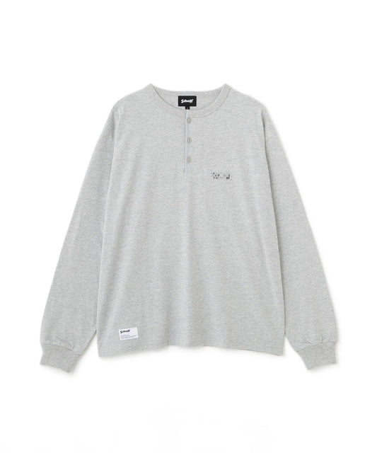SHAKEHAND HENLEY LS T-SHIRT Henley長袖T恤