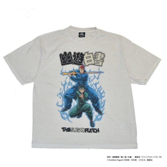 THE SUGAR PUNCH|シュガーパンチ 幽遊白書 S/S T-Shirt WHITE (YUSUKE/KUWABARA) (TYUM24AM001) (TYUM24AM001)