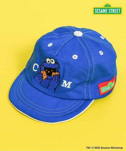 SESAME STREET(芝麻街) 刺繡 防紫外線棒球帽