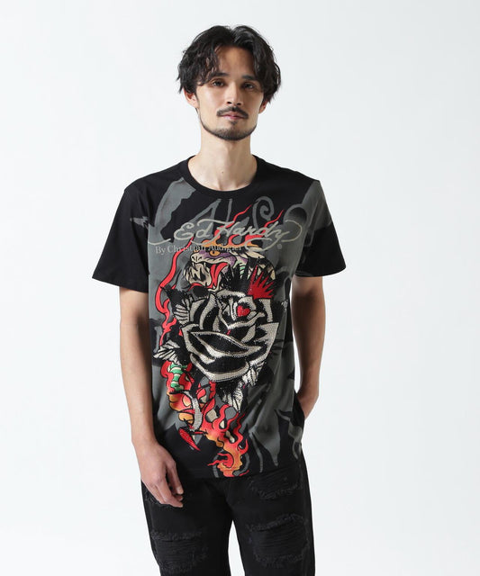 Ed Hardy ECST SS TEE_ROSE T恤
