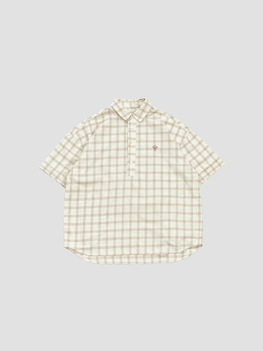 Snap pullover short shirts 襯衫 NA×BR