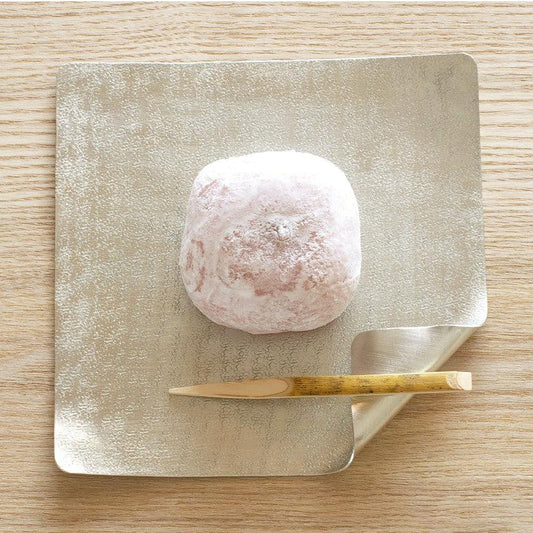 11×11cm 風花款 すずがみ 金屬盤 高岡銅器