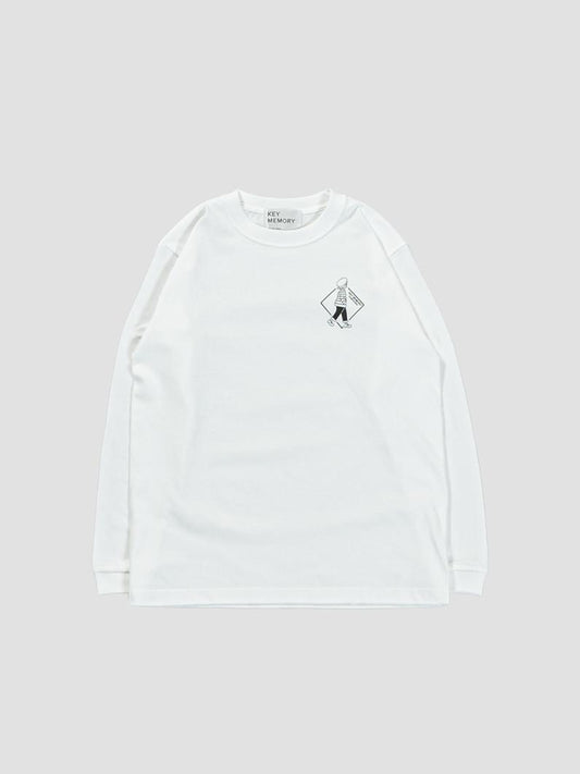 Rhombus long T-shirts 白色 長袖T恤