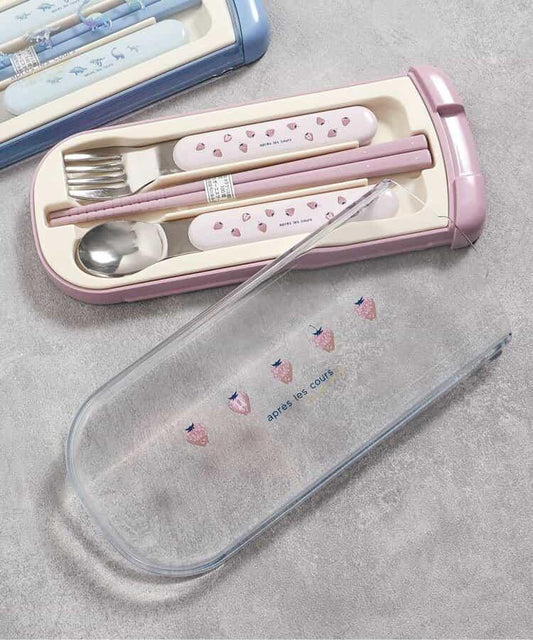 草莓恐龍圖案餐具套裝
