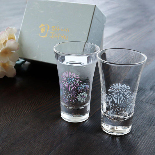 冷感花火天開玻璃杯 2件套