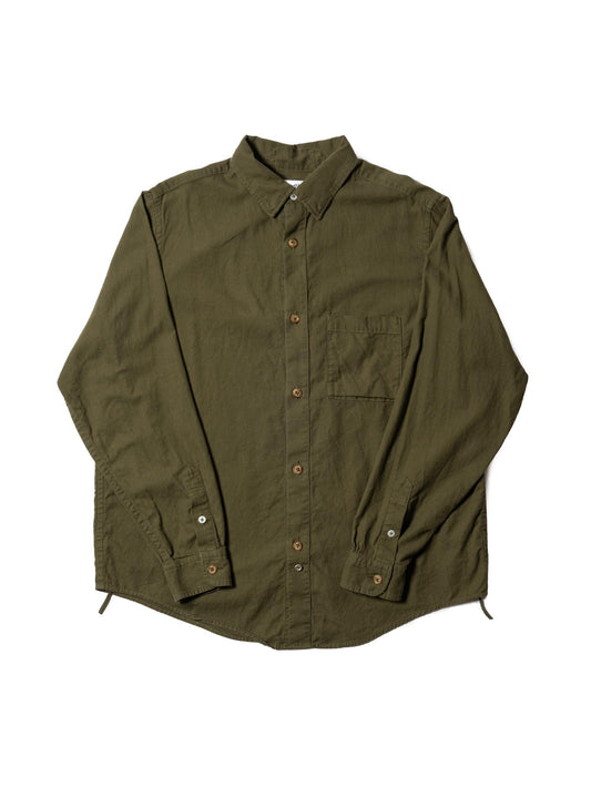 ORGANIZED B.D.SHIRT / COTTON PEACH SKIN TWILL 襯衫