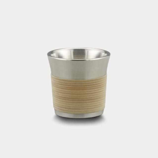 藤編纏繞 錫制 清酒杯 大阪浪華錫器