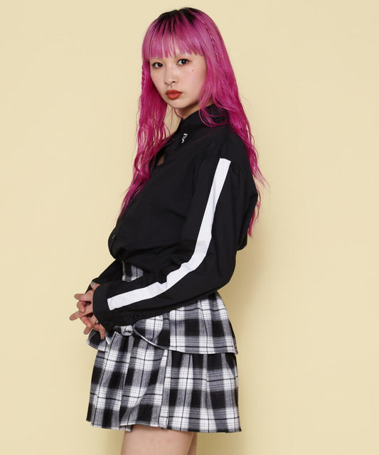 NORA/諾拉/袖線寬鬆襯衫