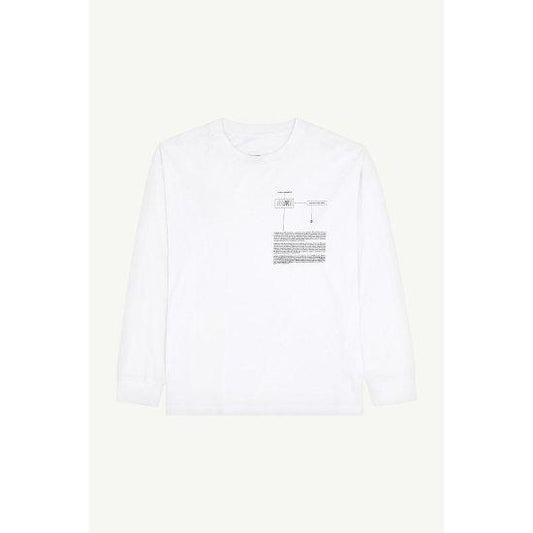 MM6 【エムエムシックス】コットンジャージー ロングスリーブTシャツ WHITE (SH0GC0028S24312100) (SH0GC0028S24312100)