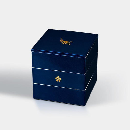 KAGA SHIKISAI DEEP BLUE 金澤箔 重箱