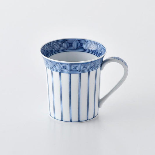 平戶十草雷紋 三川內燒 平戶松山窯 馬克杯