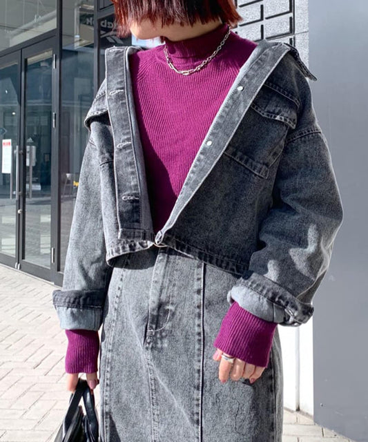 【SET UP適用】牛仔短款夾克