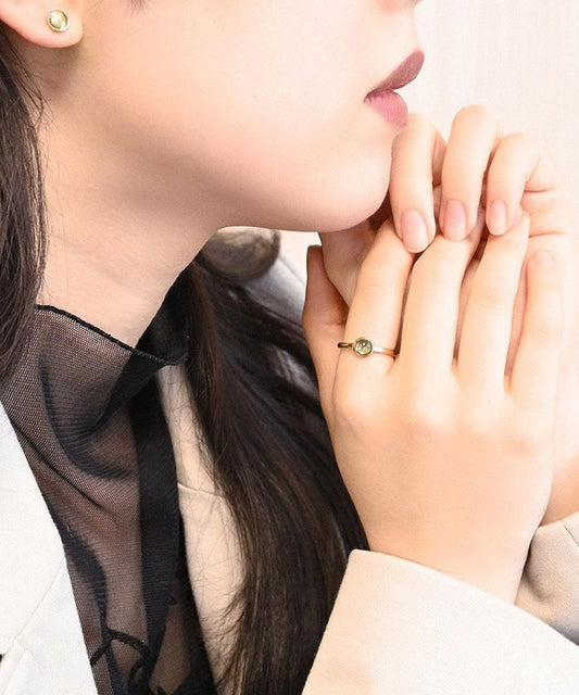 【金屬過敏對應】天然石戒指 Piedra ring