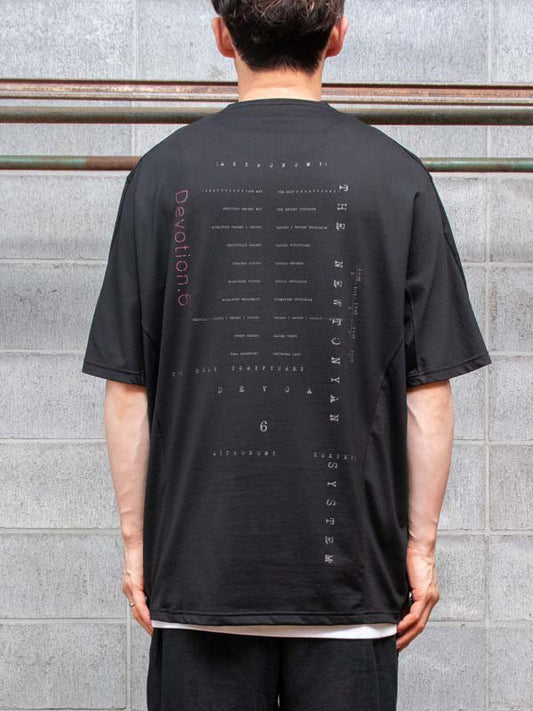 【DEVOA】 Short sleeve astronomy print : A /BLACK (CSC-ASPA)