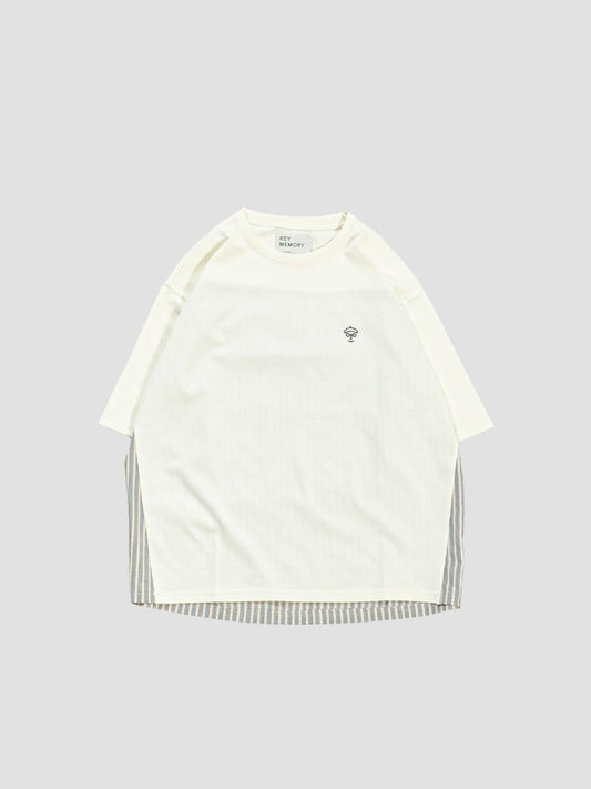 襯衫下襬設計 T恤 WHITE 226128
