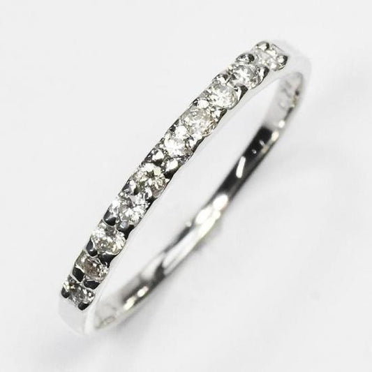期間限定セール！ 天然ダイヤモンド0.2ct（SIクラス・鑑別書カード付） エタニティ10リング プラチナカラー スウィートテンエタニティー (GFB-SV-KS126K-SI-PT)