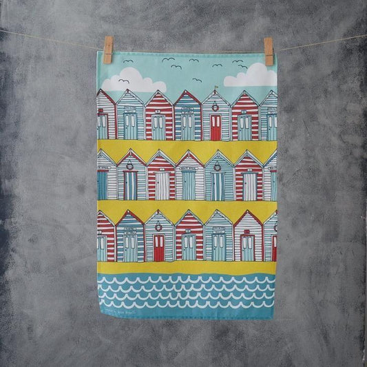 【メール便送料無料】JESSICA HOGARTH | BEACH HUTS TEA TOWEL | ティータオル (ha157140243)